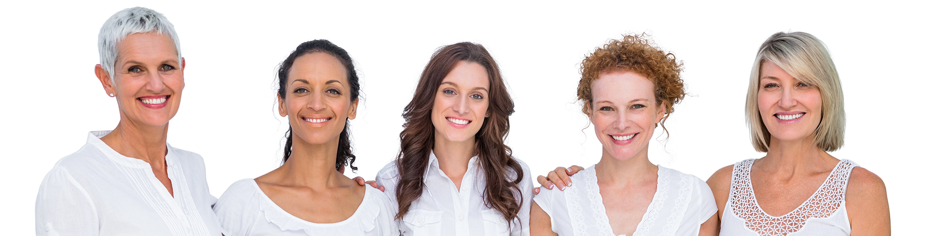 mammography women in white