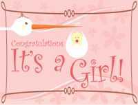 It's a Girl Card