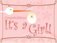 It's a Girl Card