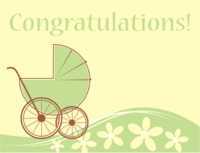 Baby congrats card